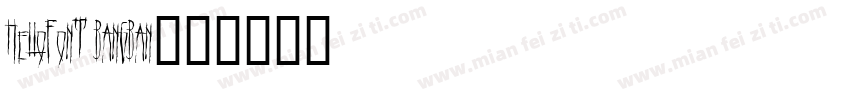 HelloFont BangBan字体转换